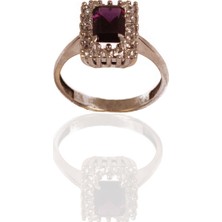 Adil Idil Kuyumculuk Taş Çerçeveli Renkli Yüzük