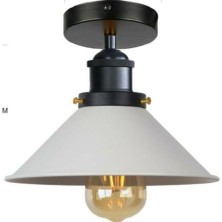 Riolight Riolıght Retro Tekli Metal Plofonyer Avize Şapka Çapı: 23CM