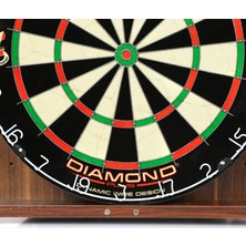 Winmau Diaomond Plus Profesyonel Dart Seti (Dart Board, 3 Adet Xtreme Ok, Kabin)