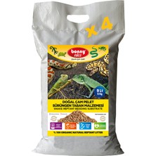 Bonny Nice Doğal Çam Pellet Sürüngen Taban Malzemesi 5 kg 9 L x 4 Paket