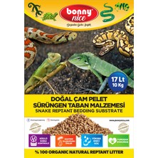 Bonny Nice Doğal Çam Pellet Sürüngen Taban Malzemesi 10 kg 17 L x 10 Paket