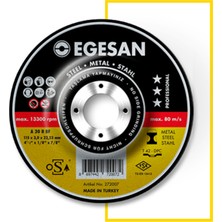 Egesan Metal Kesici Taş Metal Kesme Taşı 180X3,0X22 mm