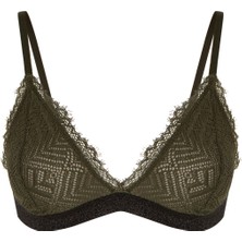 Penti Koyu Yeşil Triangle Banded Sütyen