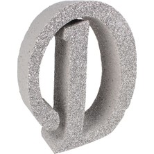 Kına Atölyesi 3D Kalın Simli Strafor Harf 4CMX15CM Gümüş D