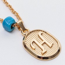 Dnzstore Plastik Boncuklu Burgulu Harf Kolye