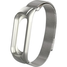 Microsonic Xiaomi Mi Band 3 Milanese Loop Kordon Gümüş