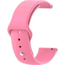Microsonic Samsung Gear S3 Classic Silicone Sport Band Pembe