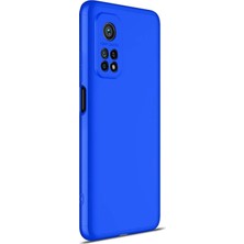 Microsonic Xiaomi Mi 10T Pro Kılıf Double Dip 360 Protective Mavi