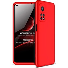 Microsonic Xiaomi Mi 10T Pro Kılıf Double Dip 360 Protective Kırmızı