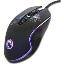 Lunatic Owl 7200 Dpi 7d Sese Duyarlı Rgb Işıklı Makrolu Oyuncu Mouse