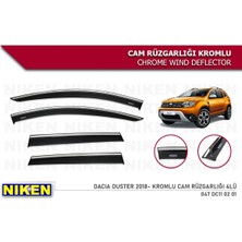 Niken Yeni Dacia Duster 2018 Sonrası Kromlu Cam Rüzgarlığı 4'lü