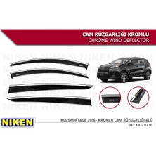 Niken Kia Sportage 2016 Sonrası Kromlu Cam Rüzgarlığı 4'lü