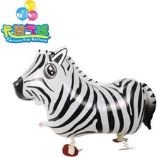 Profisher Folyo Balon Zebra Parti Süsleme Doğumgünüoyuncak