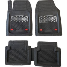 Team Car Safir Bmw 3 Serisi F30 2013 Sonrası Krom Gri 3D Paspas