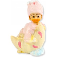 Hayaller Dükkanı 20 Adet Bebek Ay Dede Üstünde Pembe Pk1