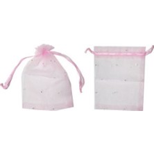 Hayaller Dükkanı Kese Taşlı Küçük Pembe 9X12CM P50