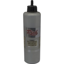 Rich Multi Surface Metalik Boya 500 ml - 6502 Gümüş