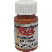 Rich Metalik Akrilik Kumaş Boyası 50 cc - Bakır