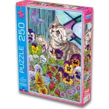 Laço 250 Parça Sevimli Kedi Puzzle