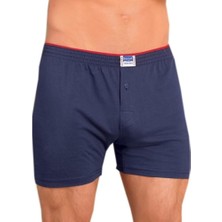 Berrak 2 Adet Berrak 1099 Düğmeli Erkek Boxer %100 Pamuk Penye Boxer