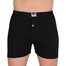Berrak 2 Adet Berrak 1099 Düğmeli Erkek Boxer %100 Pamuk Penye Boxer