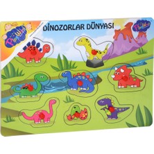 Playwood  Ahşap Tutmalı Dinozorlar Dünyası Puzzle