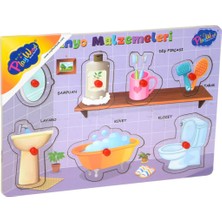 Playwood  Ahşap Tutmalı Banyo Malzemeleri Puzzle