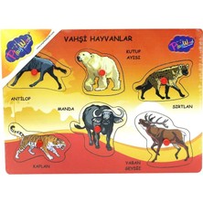 Playwood  Ahşap Tutmalı Vahşi Hayvanlar Puzzle