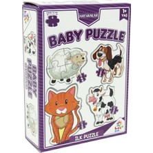 Laço Baby Puzzle Hayvanlar Ilk Puzzle Mor Kutu