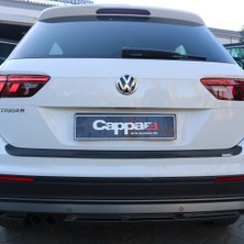 Cappafe Volkswagen Tiguan Arka Tampon Eşiği Koruma Abs Mat Siyah 2016->