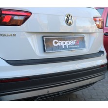 Cappafe Volkswagen Tiguan Arka Tampon Eşiği Koruma Abs Mat Siyah 2016->