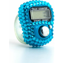 İhvan Taşlı Zikirmatik - Dijital Yüzük - Mavi Renk