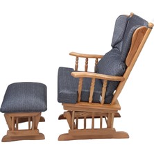 Vavonni Sallanan Sandalye Sallanan Koltuk Tv Koltuğu  baba tv koltuğu Dinlenme Koltuğu Doğal Ahşap Emzirme Koltuğu