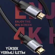 Baseus Enjoyment 4khd 60HZ Hdmı-Hdmı 2.0 Uzatma Kablosu - 1m