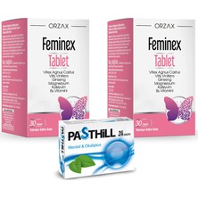 Orzax Feminex 30 Tablet x 2 Adet + Pastil