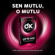 Okey Çifte Haz Prezervatif 10'lu