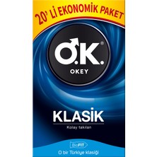 Okey Klasik Prezervatif Ekonomik 20'li