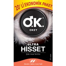 Okey Ultra Hisset 20 Li Ekonomik Prezervatif