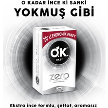 Okey Zero 20'li Prezervatif Ekonomik Paket