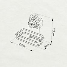 Tekno-tel Vakumlu Tuvalet Kağıtlık Krom DM271