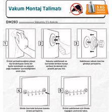 Tekno-tel Vakumlu 5'li Askılık Krom DM283