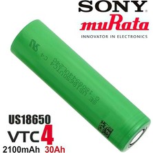 Sony Vtc4 18650 3.7V 2100MAH 30A Li-Ion Şarj Edilebilir Pil