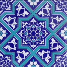 Can Seramik  20*20 Cm Cç12 Iznik Çini Karo  5' Li 1 Paket