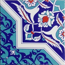 Can Seramik  20*20 Cm Cç49 Kütahya Çini Karo  5' Li 1 Paket