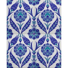 Can Seramik  20*25 Cm CÇ308 Iznik Çini Karo  5' Li 1 Paket