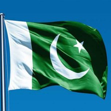 Fors Bayrak Pakistan Gönder Bayrağı Raşel Kumaş 50 x 75 cm