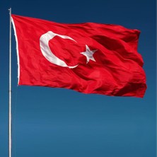 Fors Bayrak Türk Bayrağı Dikişli Raşel Kumaş 150 x 225 cm