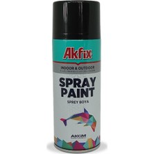 Akfix Parlak Siyah Akrilik Sprey Boya 400 ml SP422997