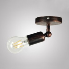 Riolight  Retro Tavan-Duvar Aplik-Kahverengi