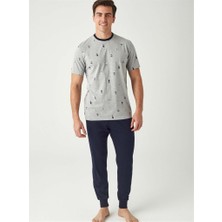 Mod Collection Çapalı Paça Lastik Bilekli Erkek Pijama Takım